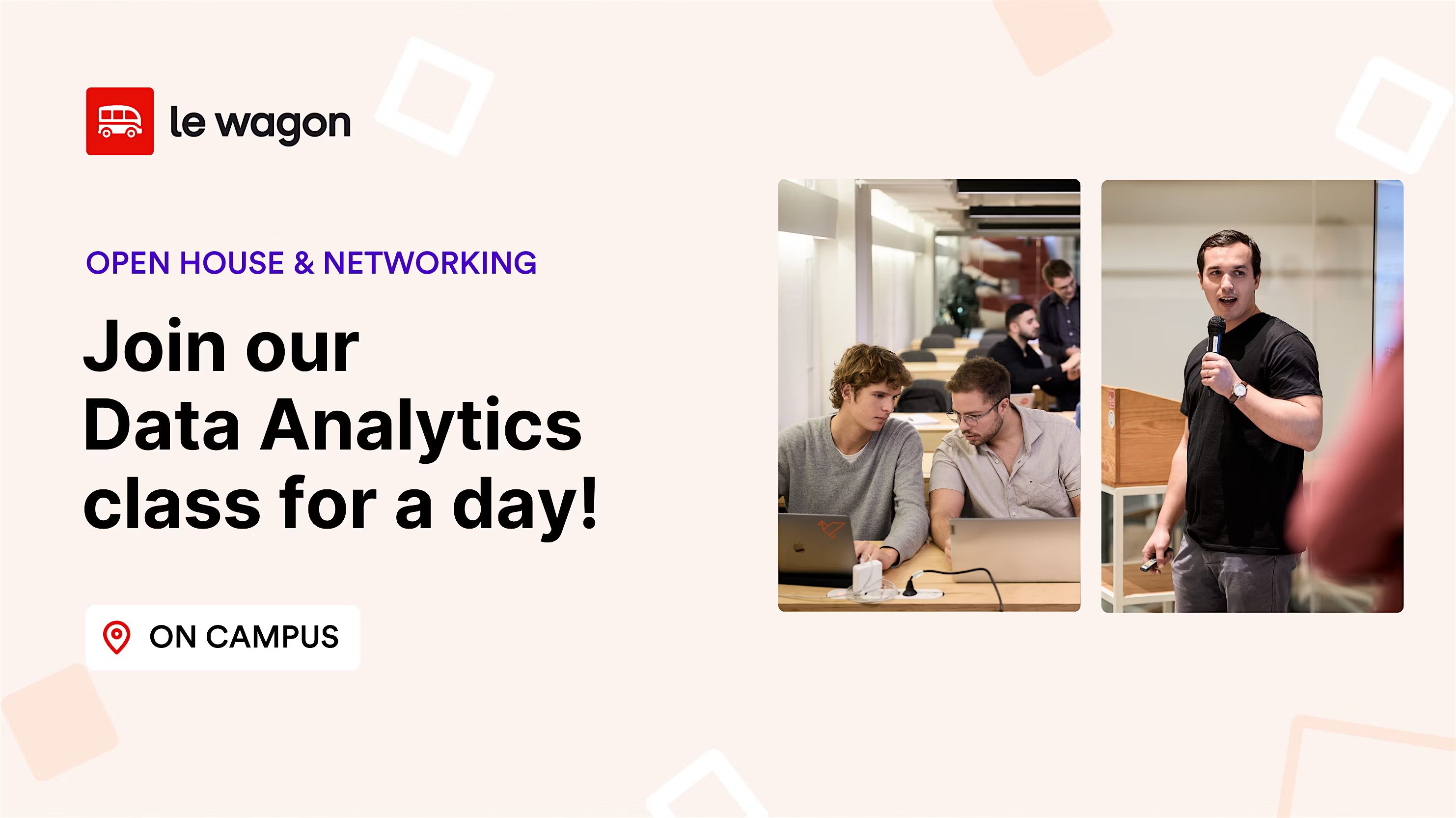 Join our Data Analytics class for a day!