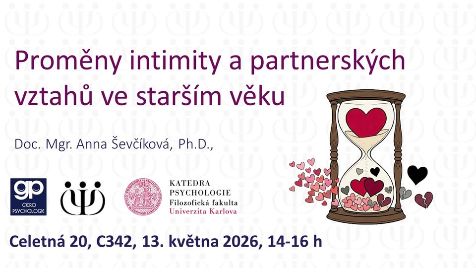 Seminář: Proměny intimity a partnerských vztahů ve starším věku