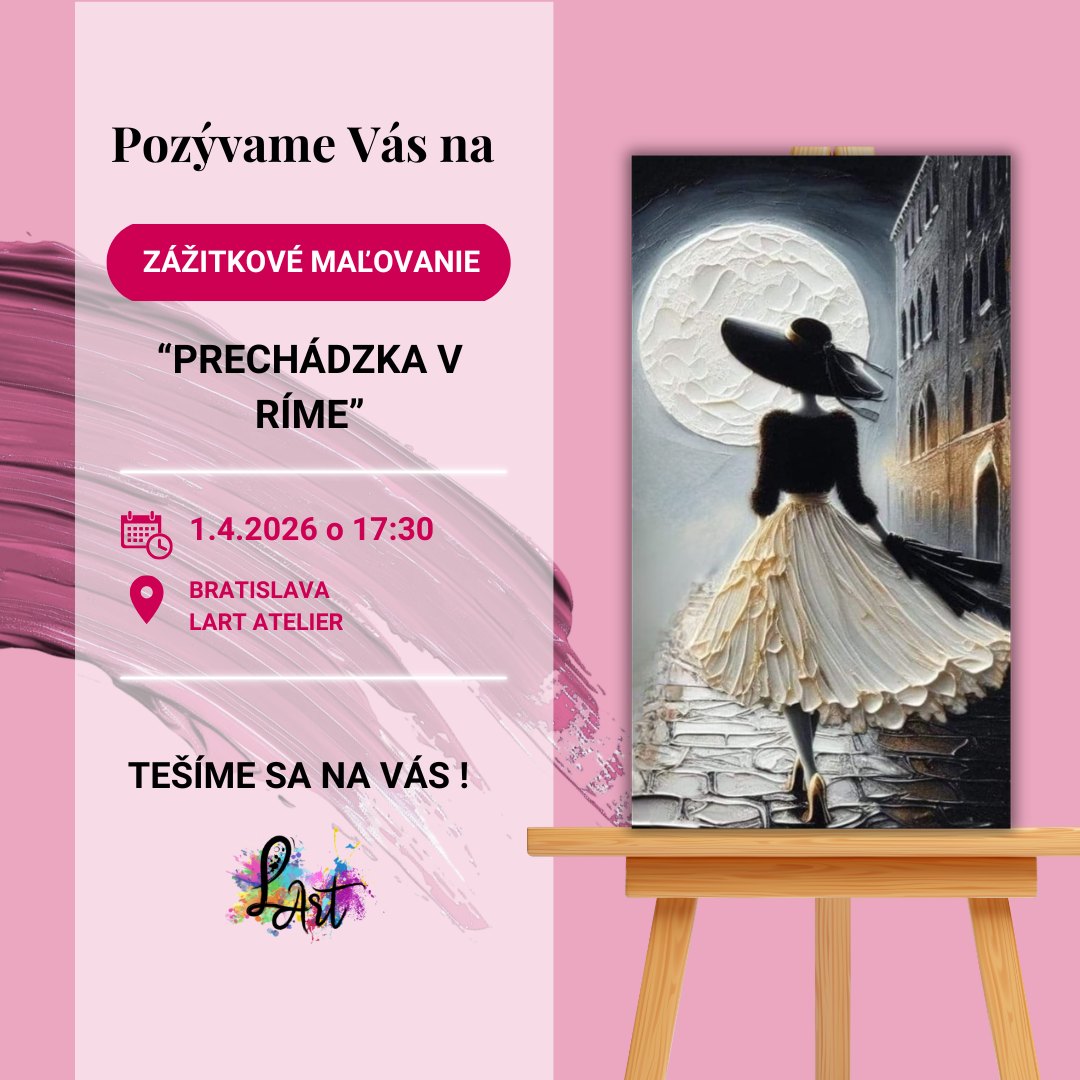 Zážitkové maľovanie- Prechádzka v Ríme
