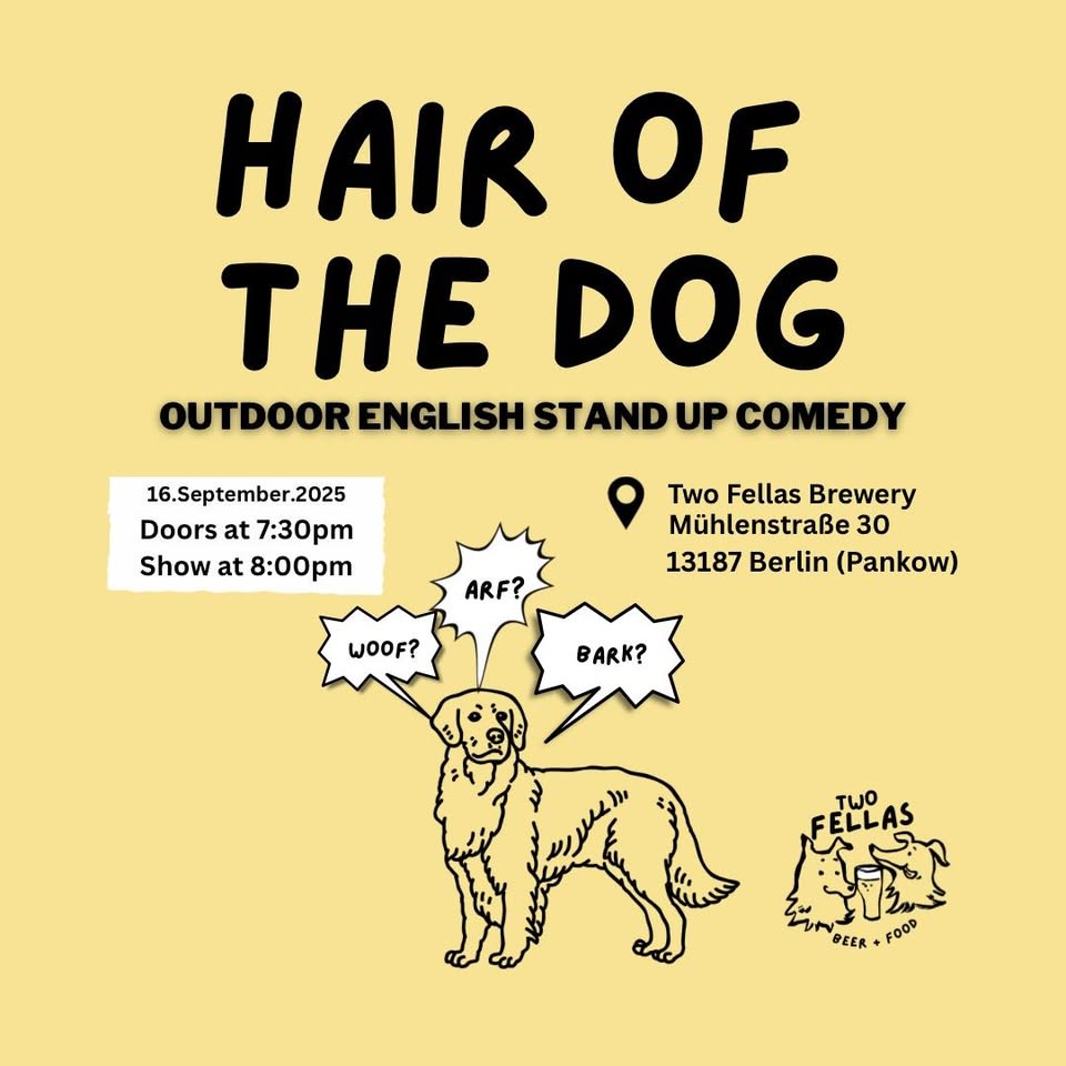 Hair Of the Dog - stand up comedy open mic in English