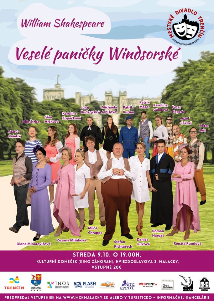 Mestské divadlo Trenčín - William Shakespeare: Veselé paničky Windsorské