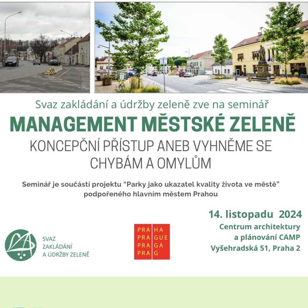 Management městské zeleně – koncepční přístup aneb vyhněme se chybám a omylům