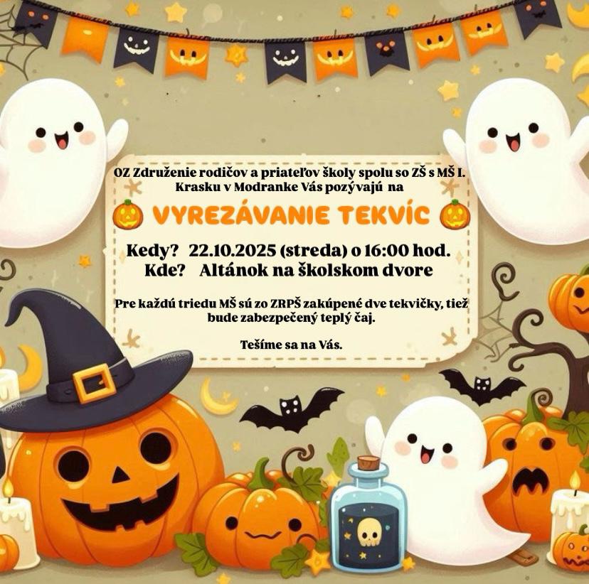 Vyrezávanie tekvíc v materskej škole