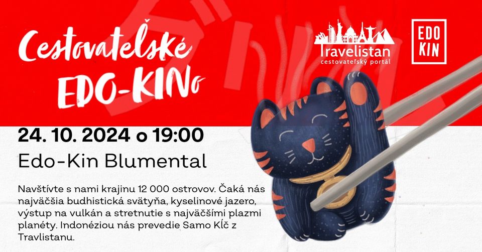 Cestovateľské EDO-KINo s Travelistanom: Indonézia