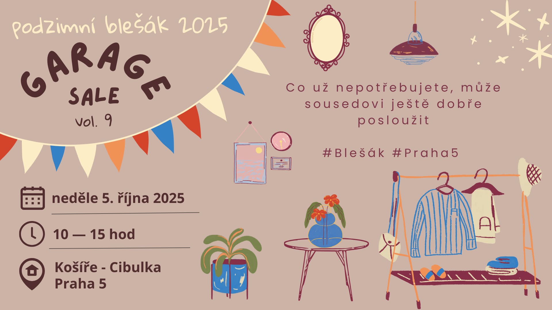 Garage Sale Košíře - podzim 2025