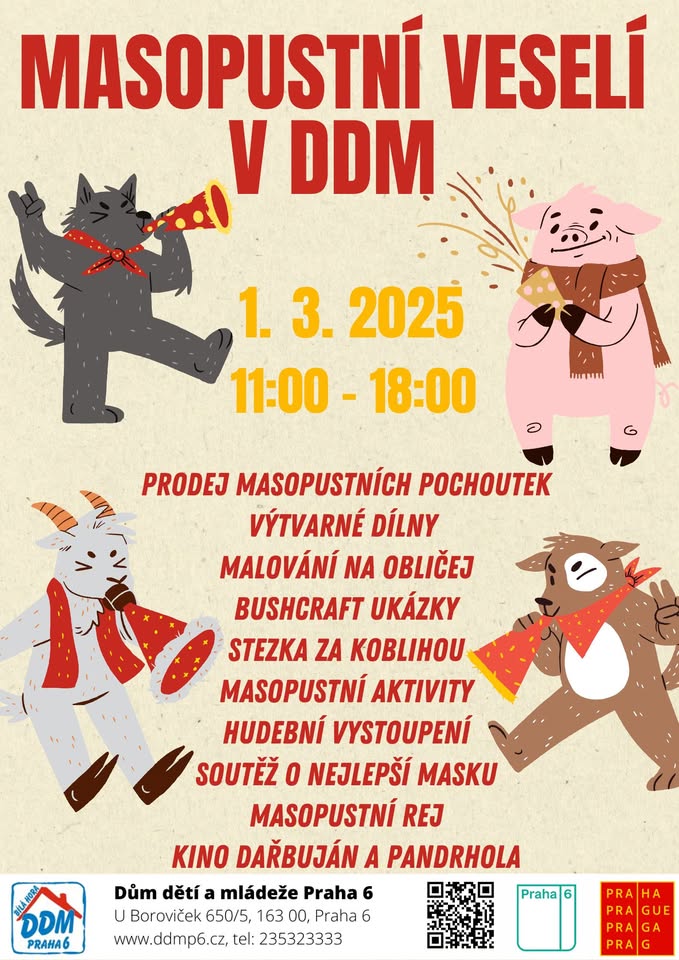 Masopustní veselí v DDM