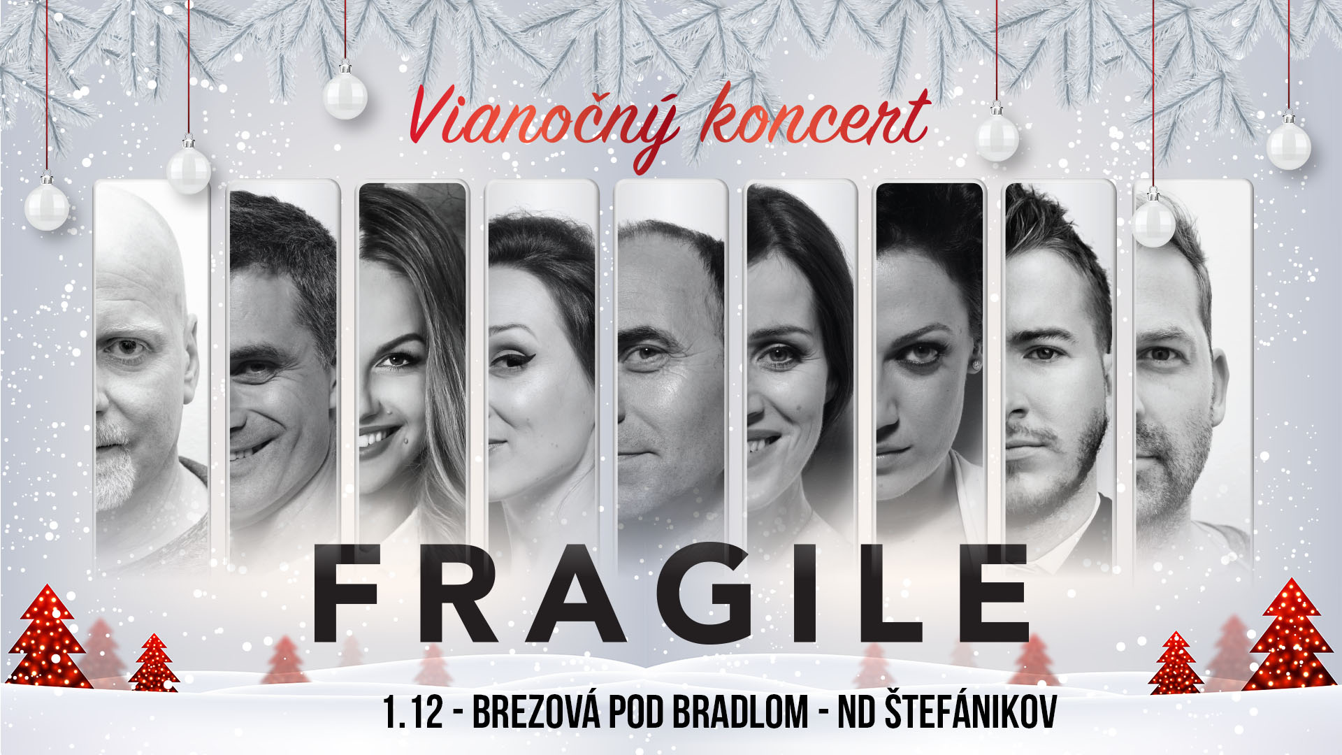 Fragile SK Vianočný koncert - Brezová pod Bradlom - ND Štefánikov