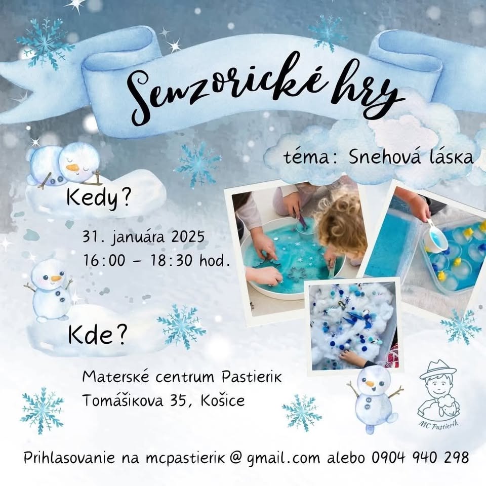 Senzorické hry: Snehová láska