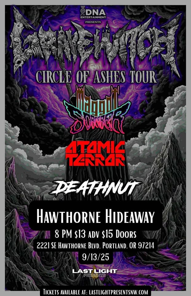 DNA Entertainment Presents: The Circle of Ashes Tour Featuring: Gravewitch + Local Support!