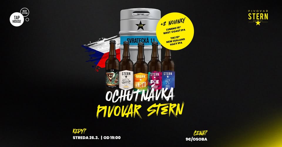 🍺🇨🇿 Ochutnávka pív Stern v TapHouse