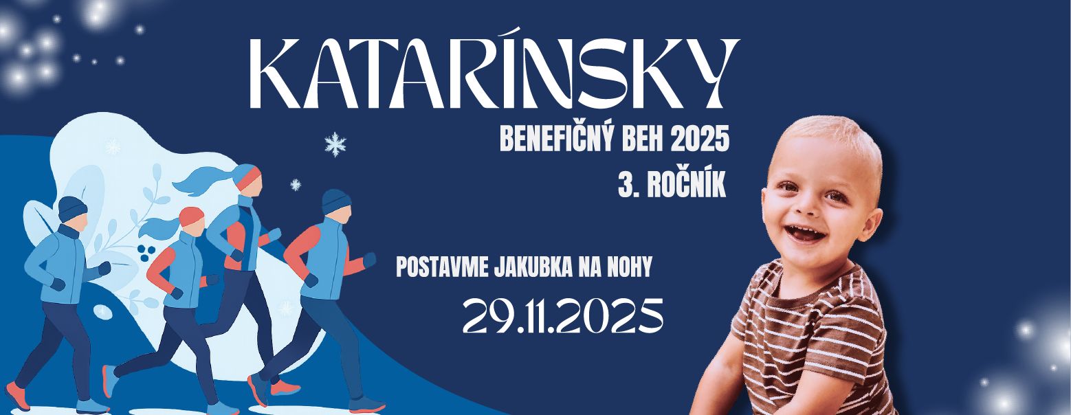 Katarínsky benefičný beh 2025: Postavme Jakubka na nohy
