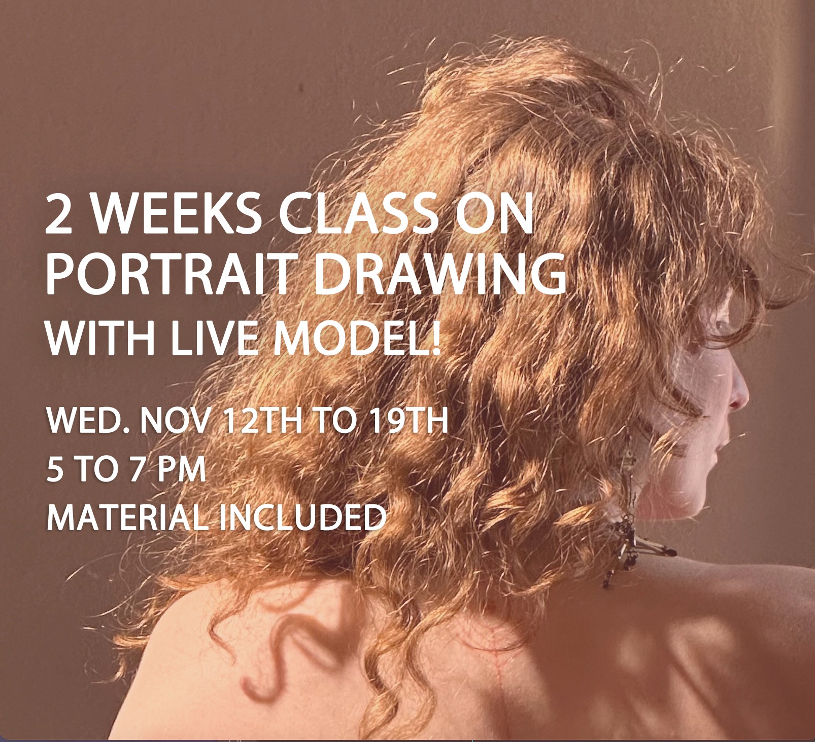 2 WEEKS CLASS ON FACE / PORTRAIT from pics and live model for beginners