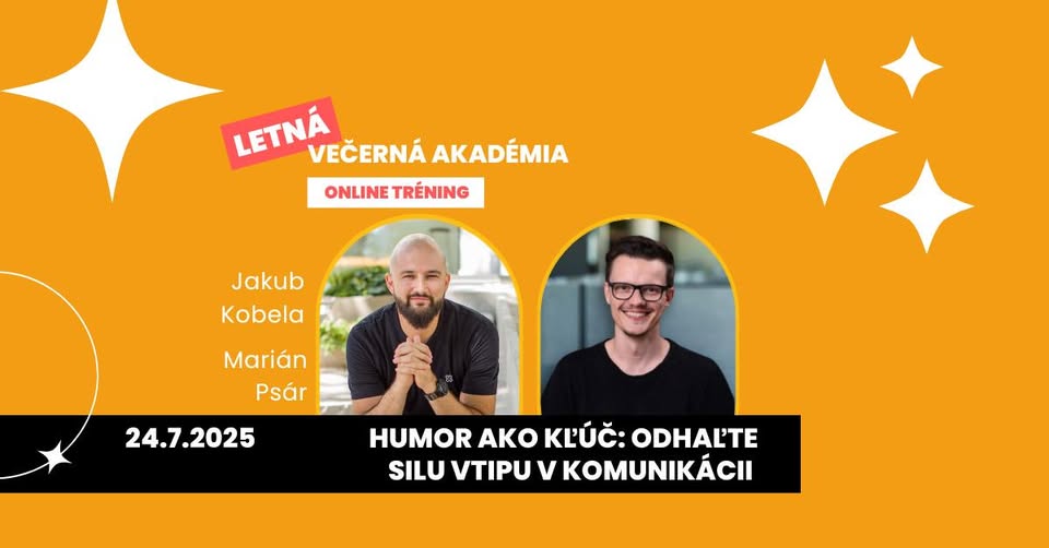 VEČERNÁ AKADÉMIA: Humor ako kľúč - Odhaľte silu vtipu v komunikácii
