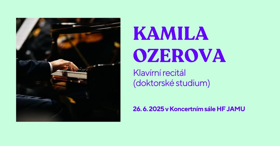 Klavírní recitál – Kamila Ozerova