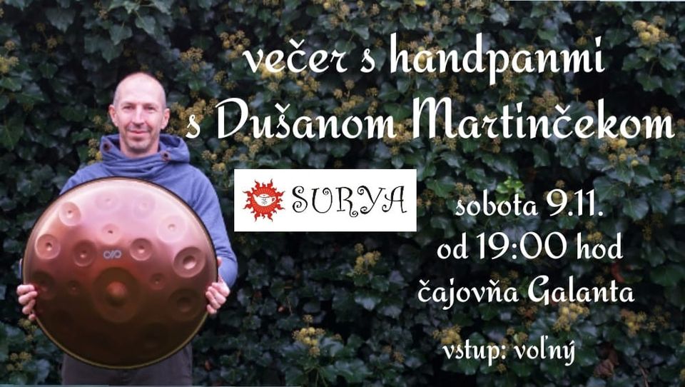 večer s handpanmi s Dušanom Martinčekom