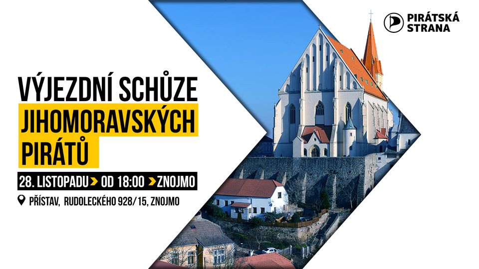 Výjezdní schůze jihomoravských Pirátů ve Znojmě