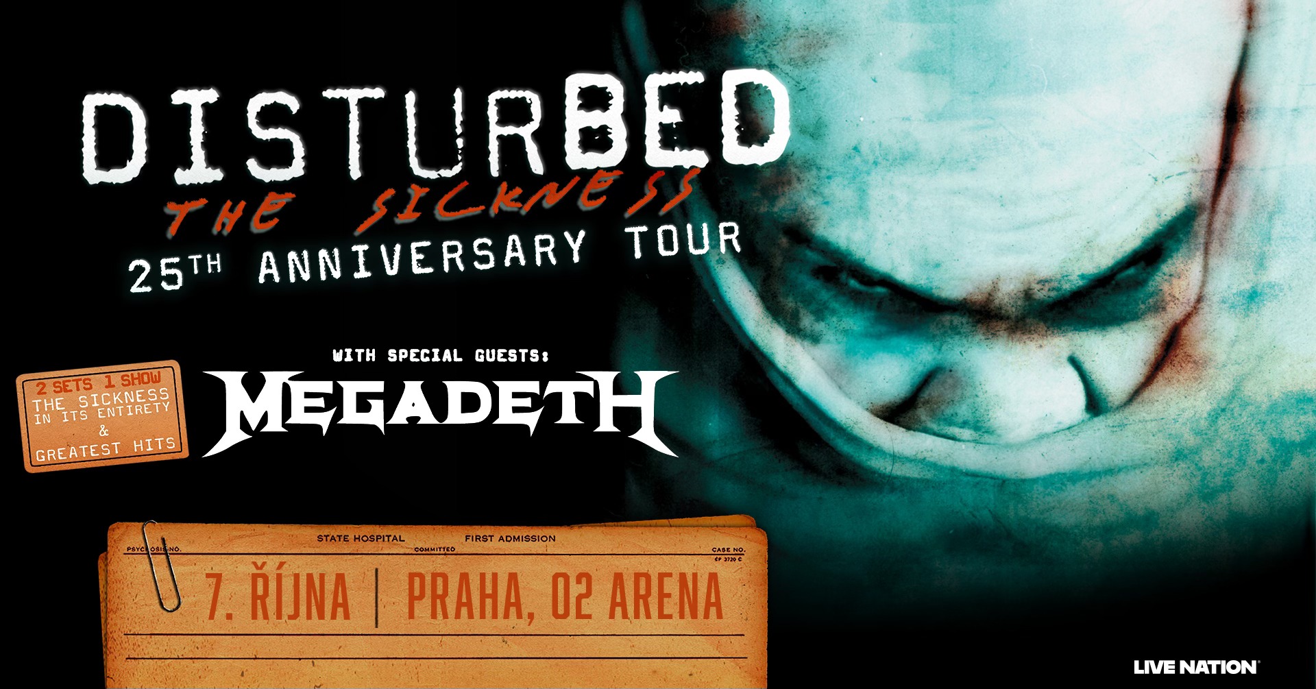 Disturbed: The Sickness 25th Anniversary Tour | Praha