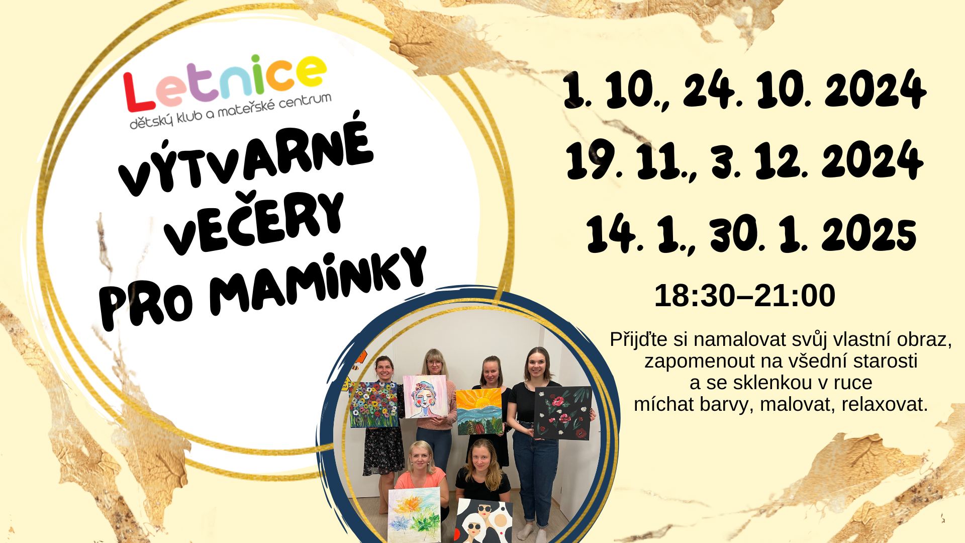 Výtvarné večery pro maminky