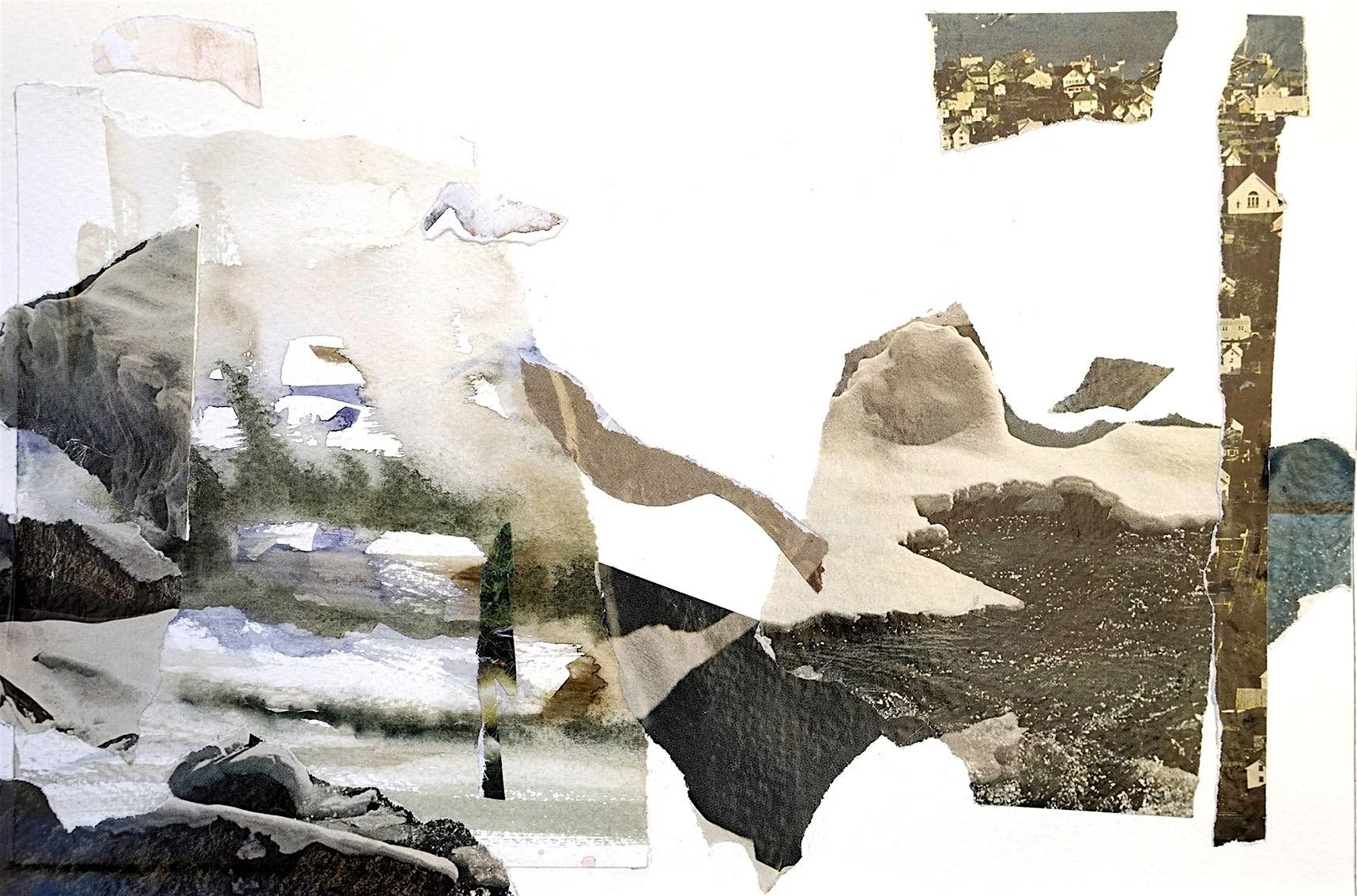 How do you create a sense of depth in a collage? PART 1