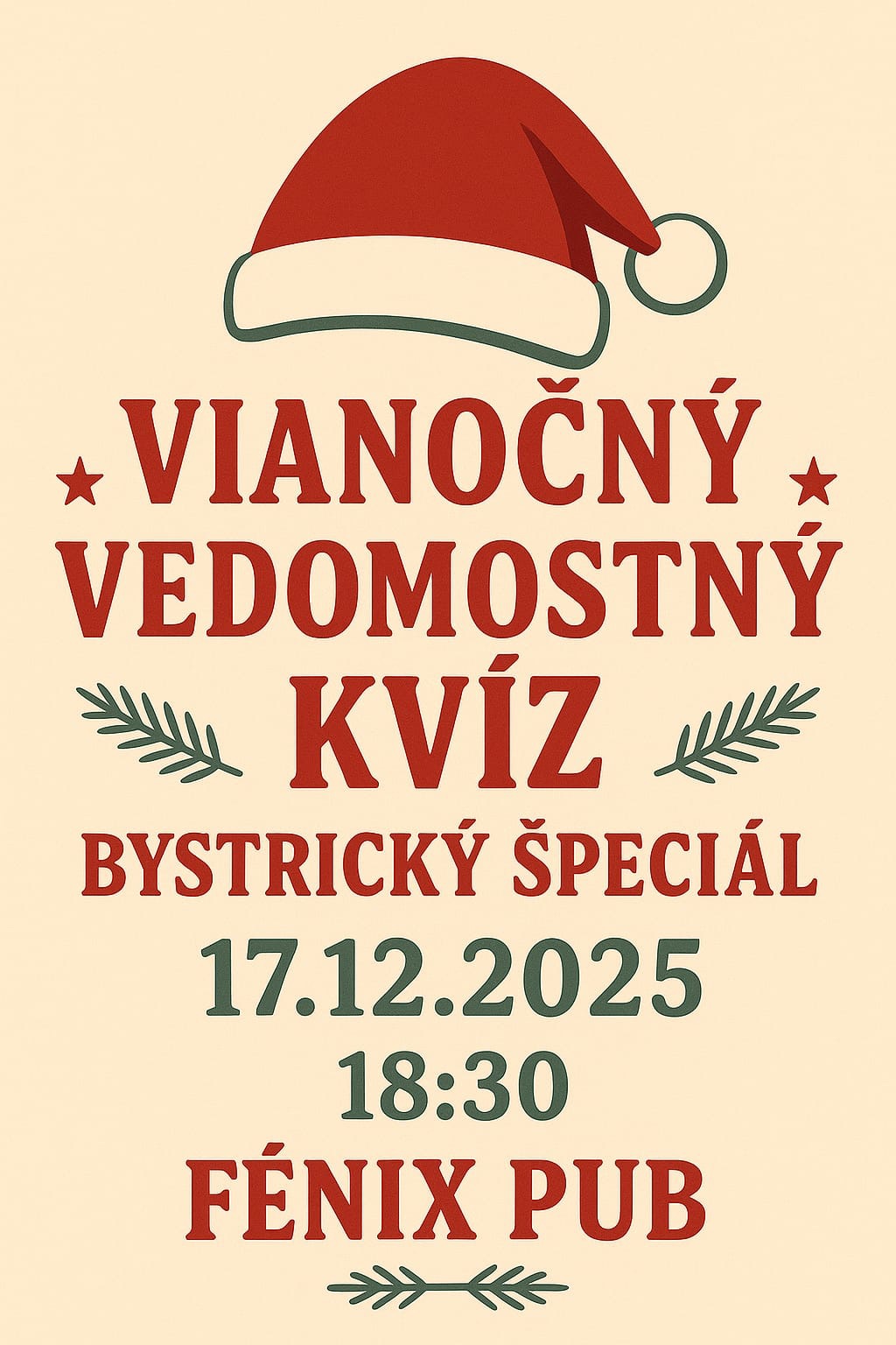 Špeciálny vianočný kvíz vo Fénix Pub