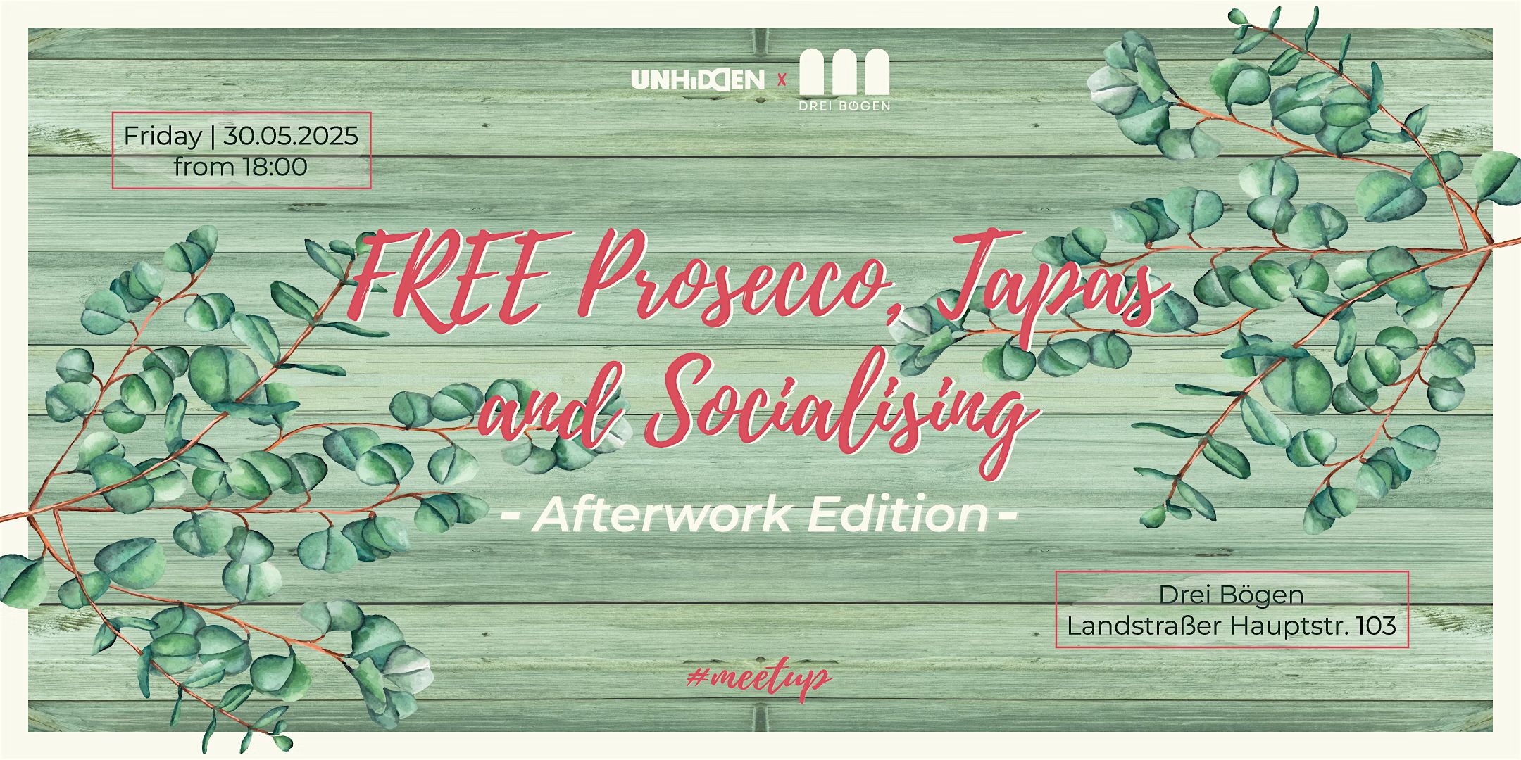 FREE Prosecco, Tapas and Socialising - Afterwork Edition