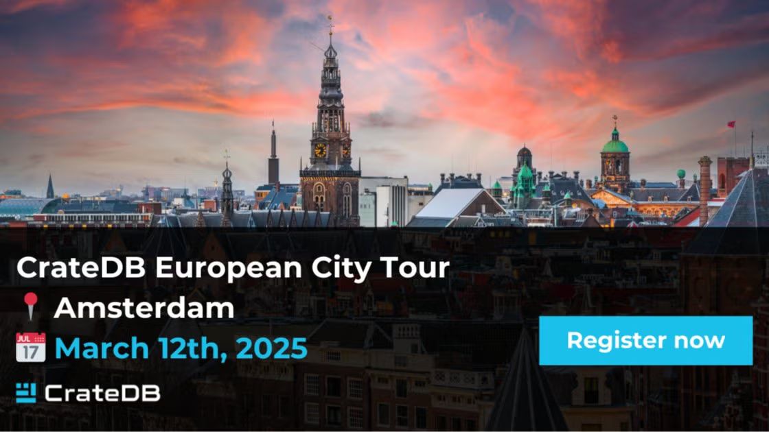 CrateDB European Tour Amsterdam