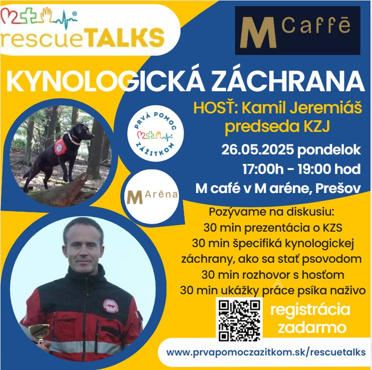 rescueTALKS - máj 2025 KYNOLOGICKÁ ZÁCHRANA