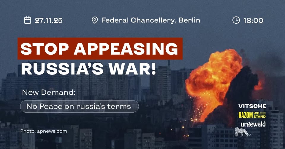 Aktion: Stop Appeasing russia’s War!