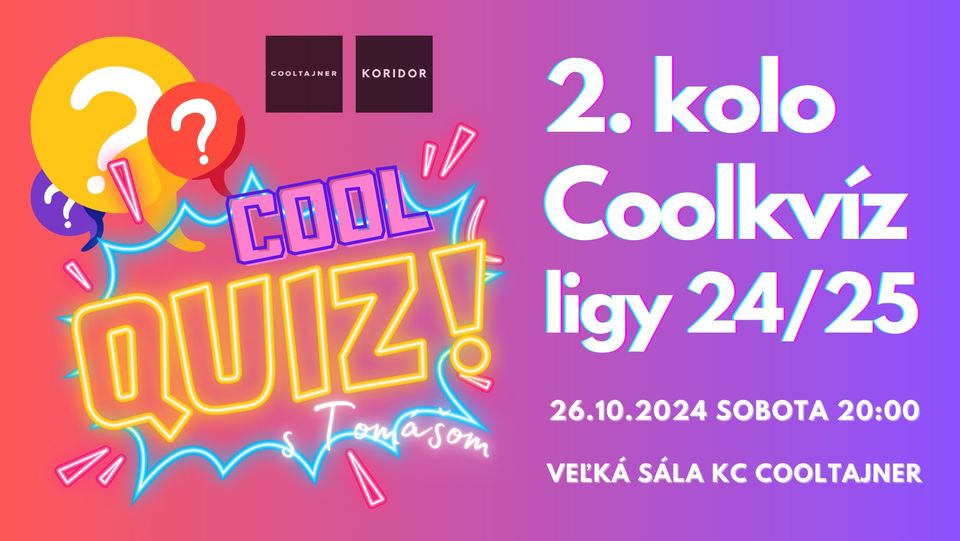 Coolkvíz liga: 2. októbrové kolo
