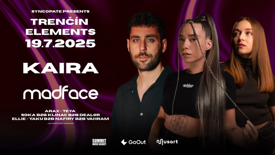 Summer DNB Open Air w/ Kaira & Madface | 19.7.2025 ELEMENTS TRENČÍN