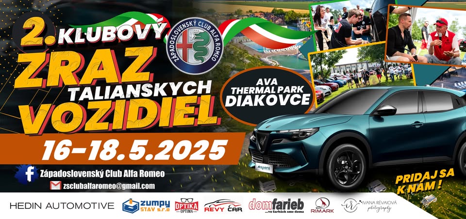 2. klubový zraz priaznivcov TALIANSKYCH VOZIDIEL