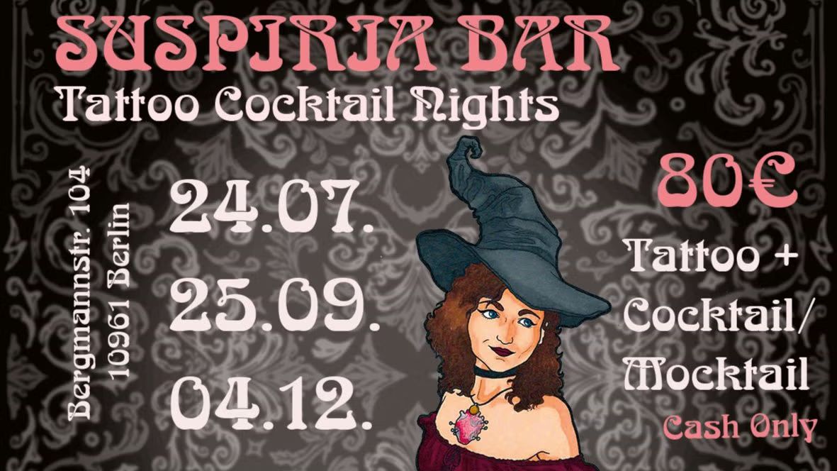🕯️ Flash Tattoo Night at Suspiria Bar with Charlotte Fox 🕯️