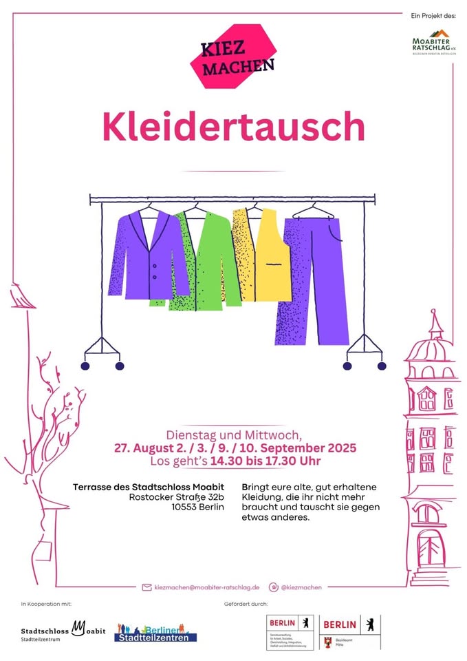 Kleidertausch im Stadtschloss Moabit