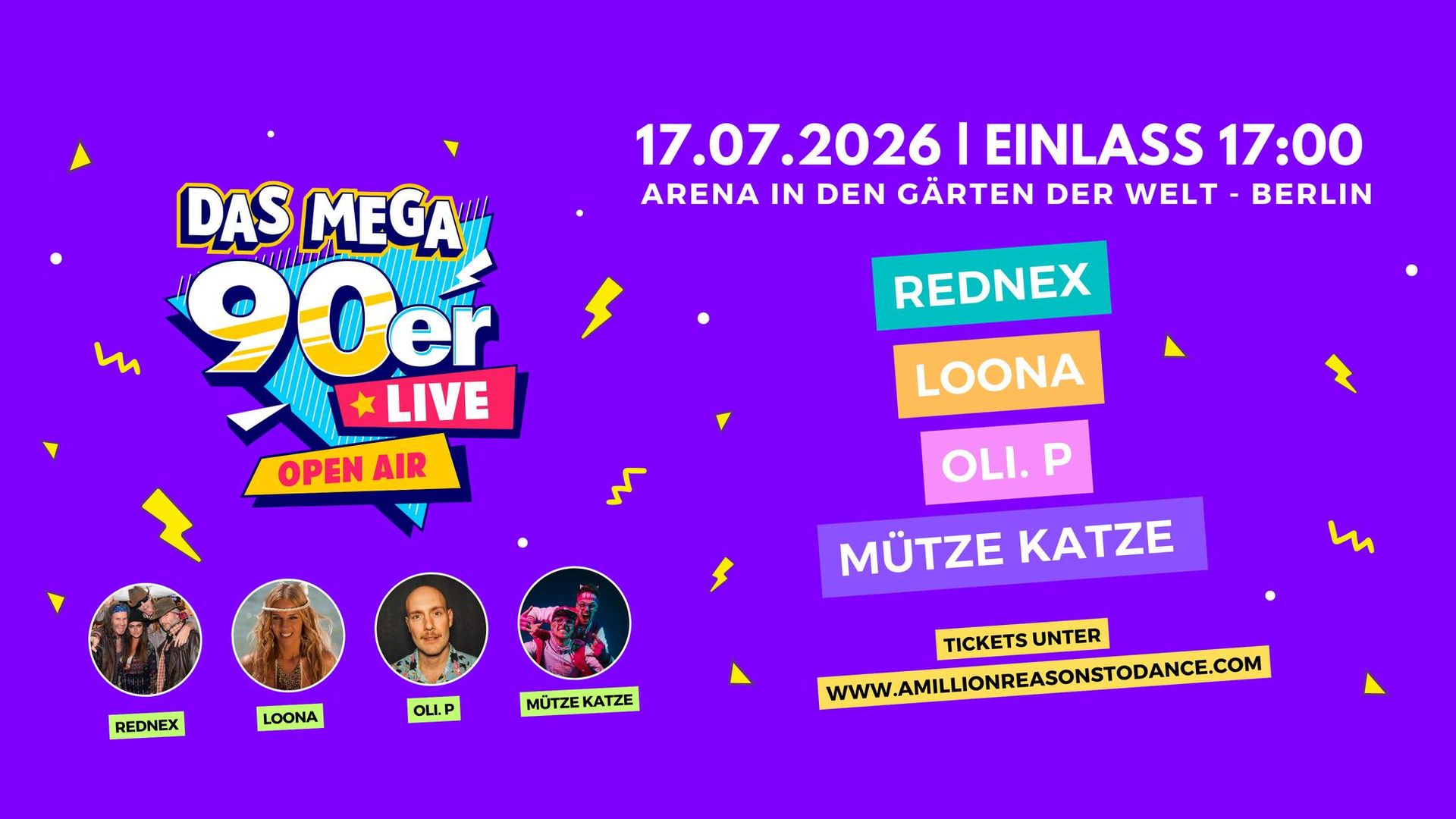 Das MEGA 90er Live Open Air - Gärten der Welt