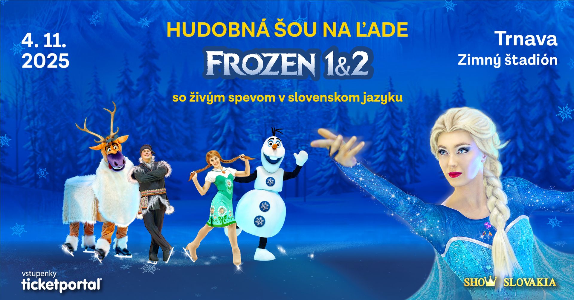Hudobná šou na ľade Frozen 1&2 Trnava