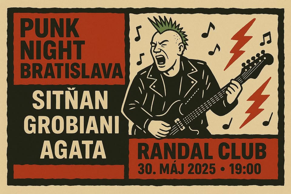 PUNK NIGHT: Sitňan, Grobiani, Agata, TZB a Kysucký Kapitán