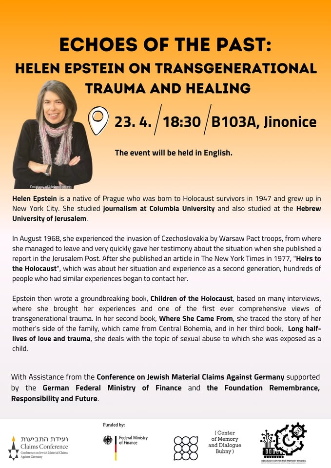 Echoes of the Past: Helen Epstein on Transgenerational Trauma and Healing