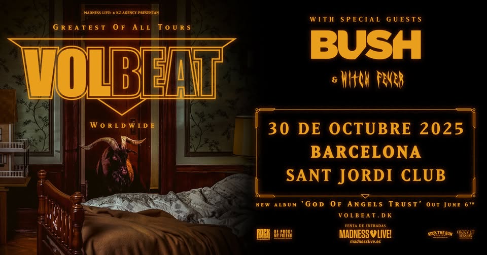 Volbeat + Bush + Witch Fever (Barcelona)