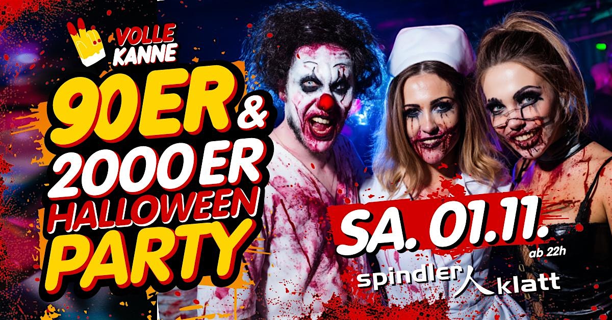 Volle Kanne 90er & 2000er – Halloween Party im Spindler & Klatt