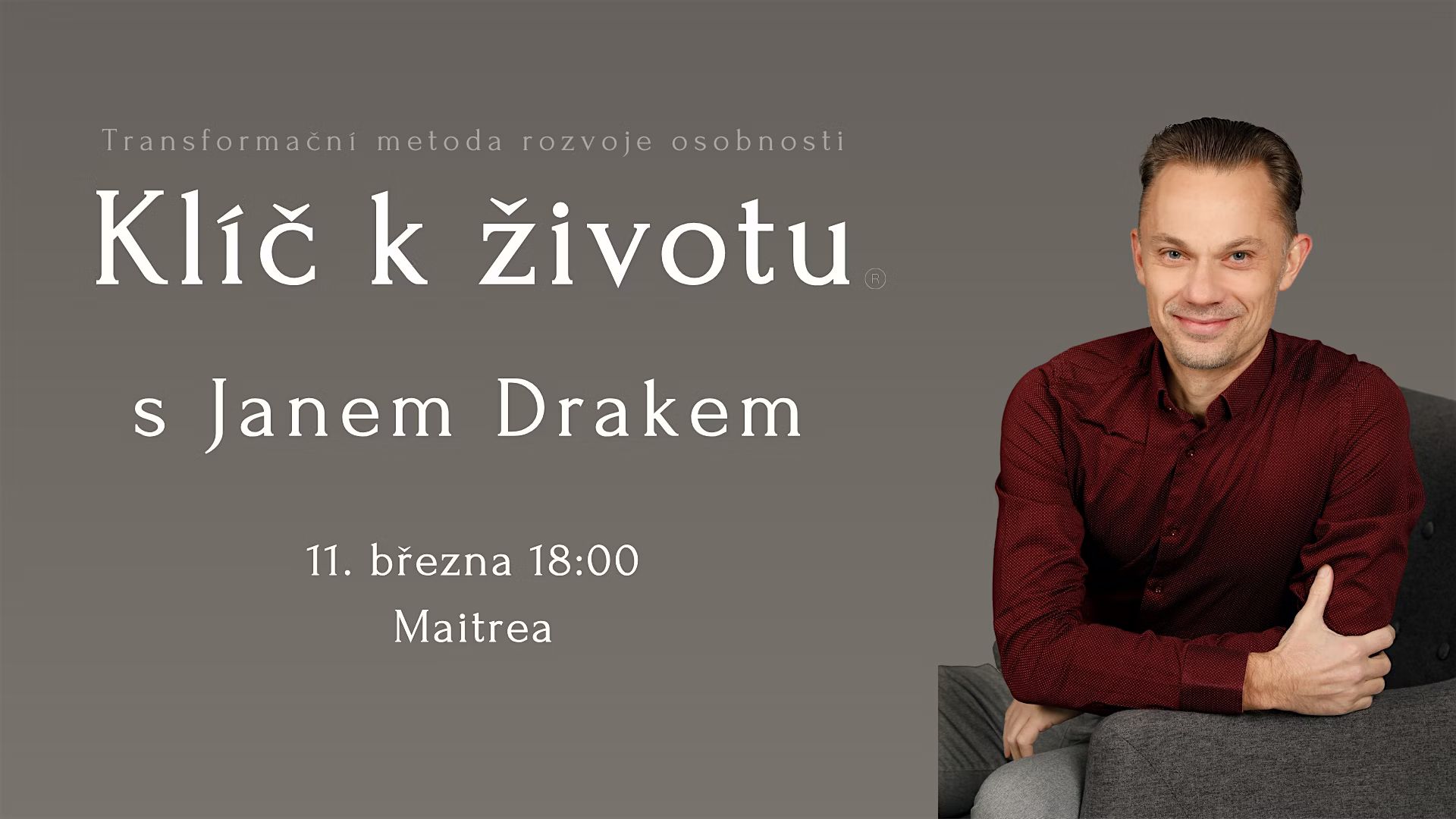 Klíč k životu – přednáška, diskuse, networking