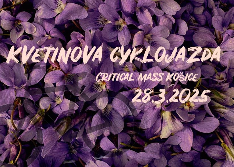 Kvetinová cyklojazda Critical mass Košice: Rozsievame jar
