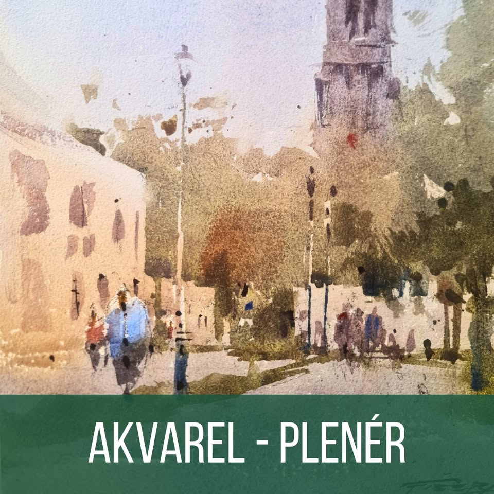 Kurz akvarelu v plenéru s Tomášem Fišerou v Praze