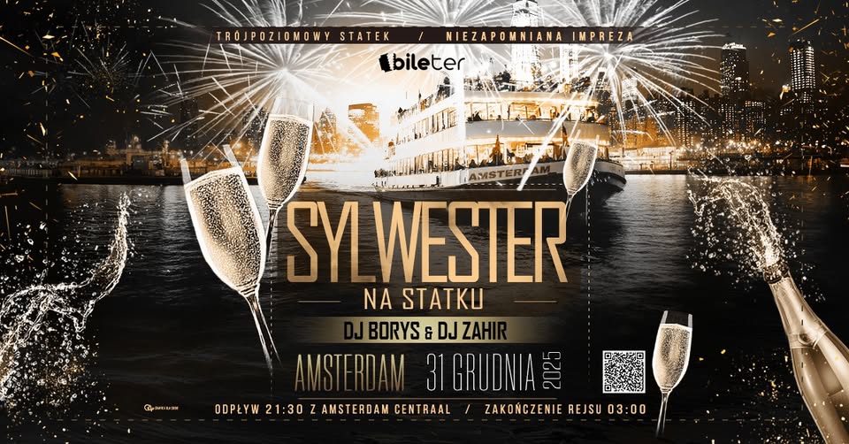Szampański Sylwester na statku w Amsterdamie | 2025/2026