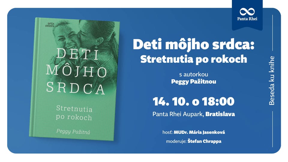 Beseda ku knihe Deti môjho srdca – Stretnutia po rokoch s autorkou Peggy Pažitnou 💚