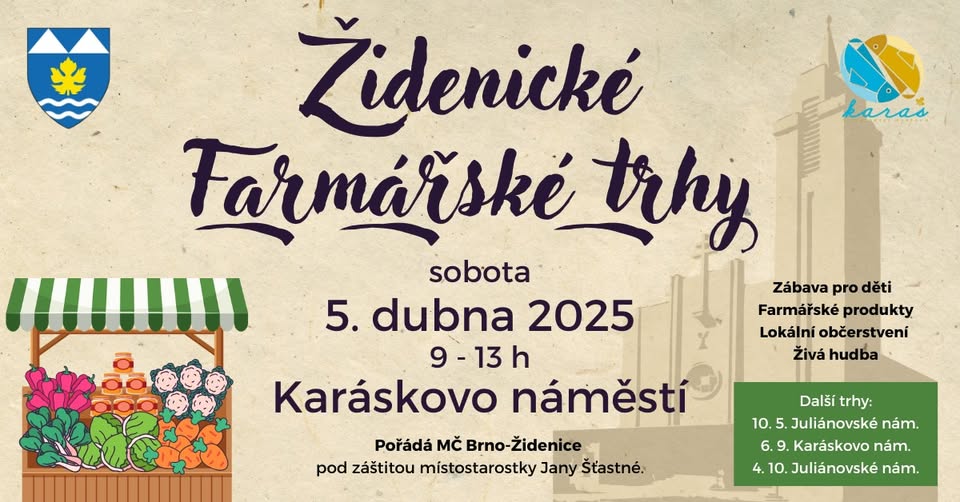 Farmářský trh Brno-Židenice - Karáskovo náměstí