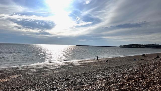 HIKE 19km & SEA SWIM Hike 19km & swim - glorious south downs paths & sunset swim at Seaford Bay