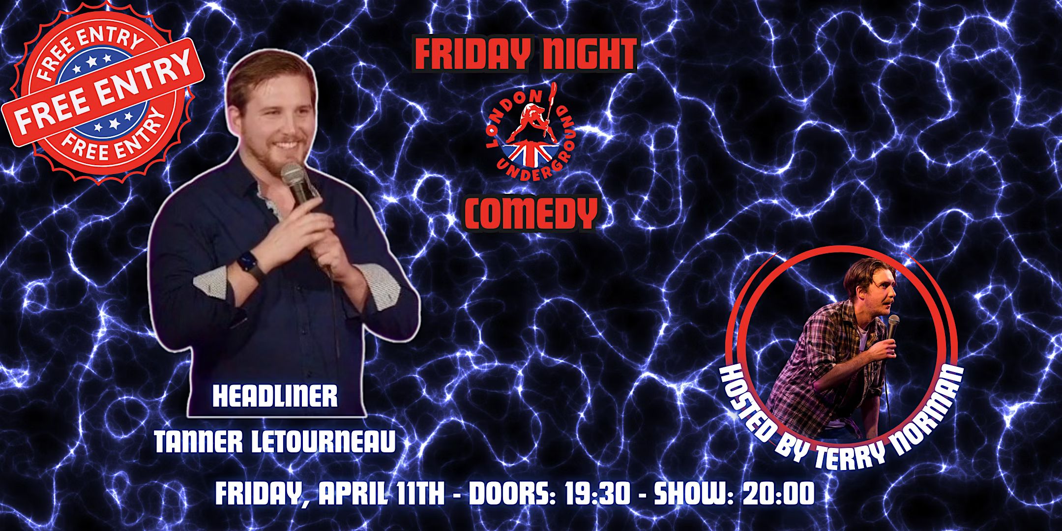 Friday Night Comedy @ London Underground: FREE ENTRY!