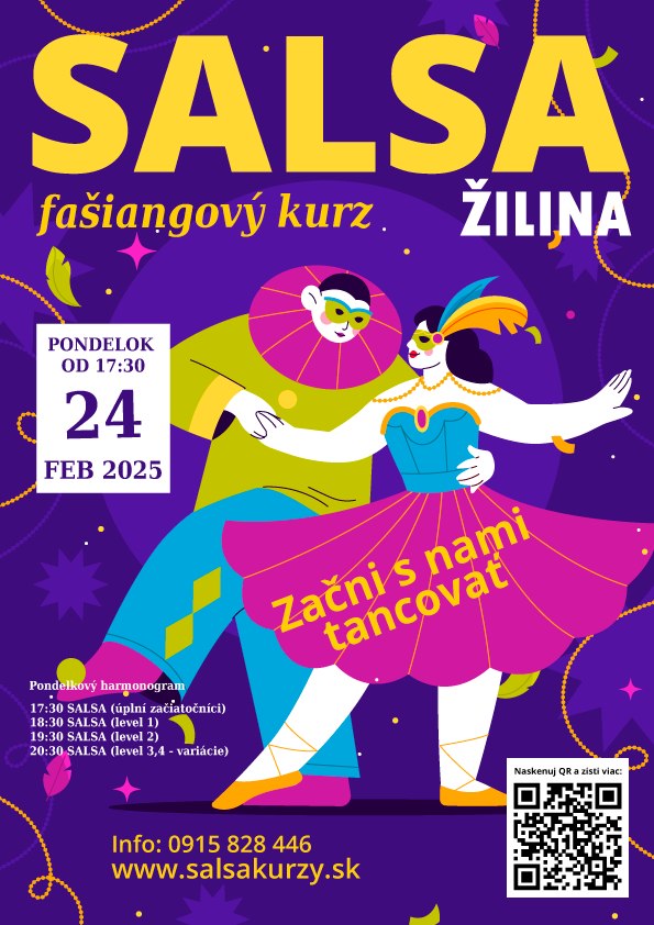 Začni salsovať vo februári 2025 (viac v popise)