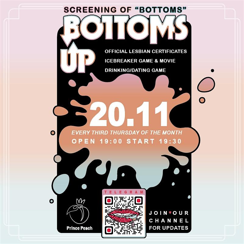 Bottoms Up! - A Sapphic Movie Night!