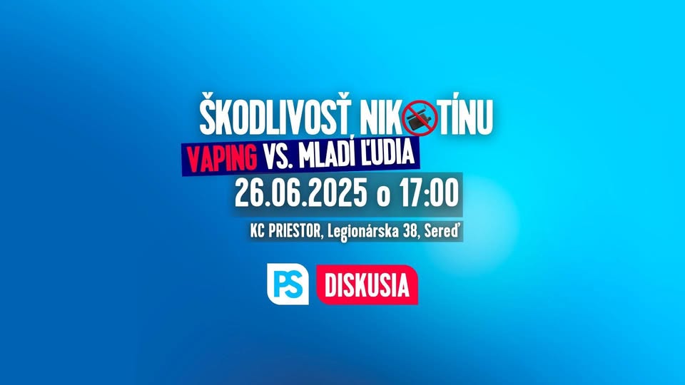 📢 Diskusia: Škodlivosť nikotínu & vaping vs. mladí ľudia 🚭